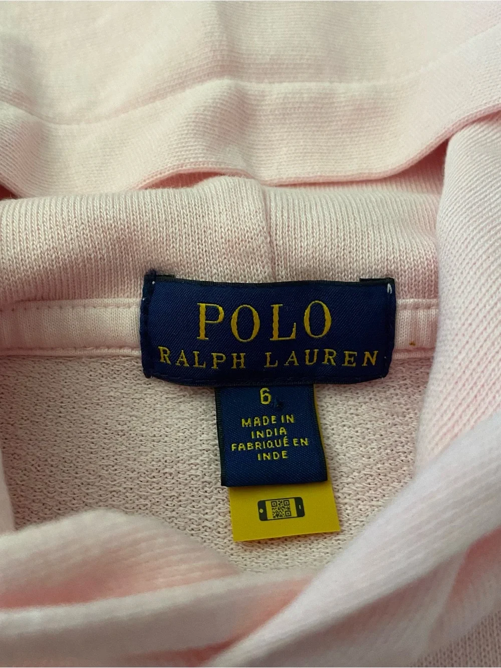 Ralph Lauren Girls' Pink Ombre Hoodie